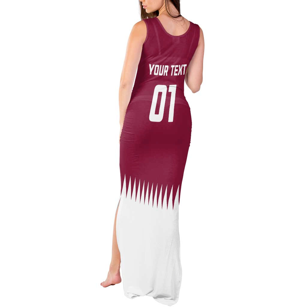 Custom Qatar Cricket Tank Maxi Dress Come On Boys - Wonder Print Shop