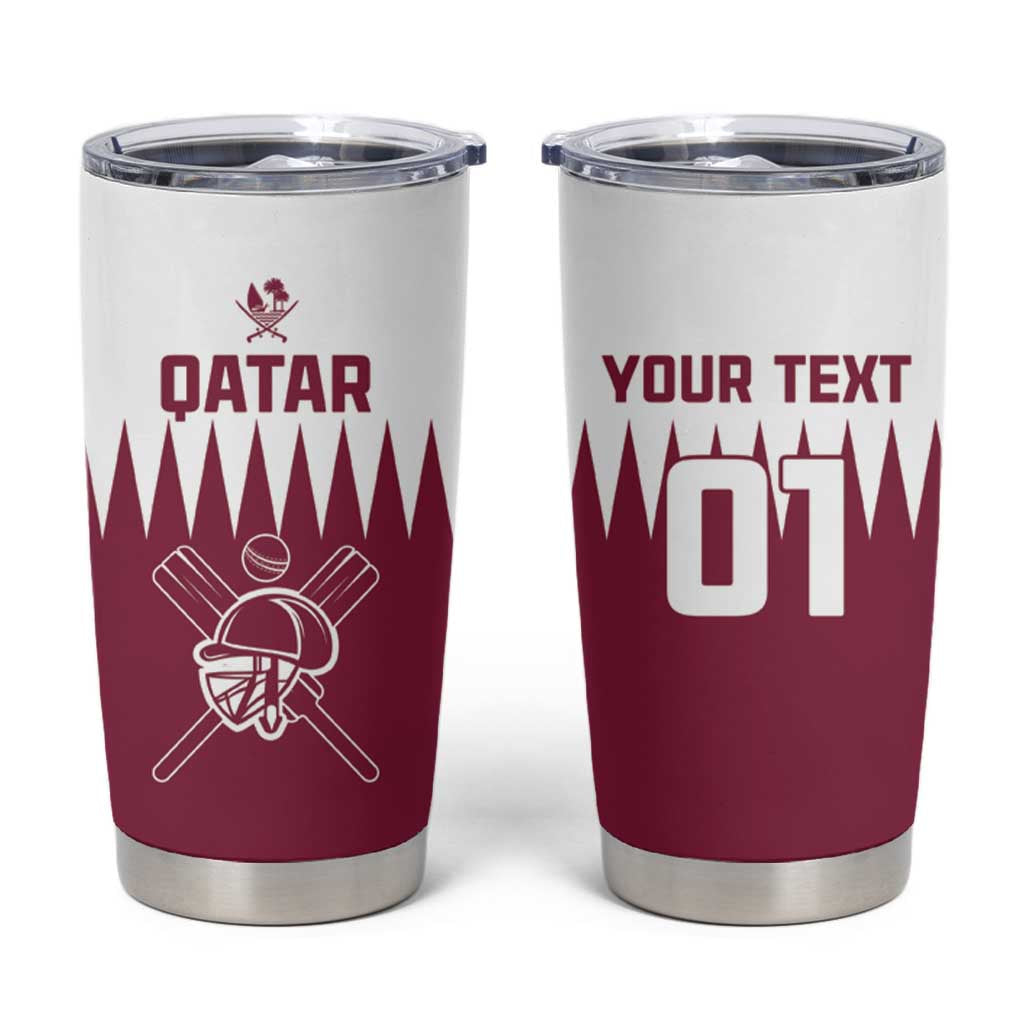 Custom Qatar Cricket Tumbler Cup Come On Boys - Wonder Print Shop
