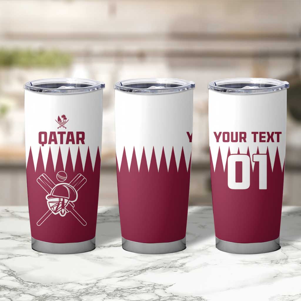 Custom Qatar Cricket Tumbler Cup Come On Boys - Wonder Print Shop