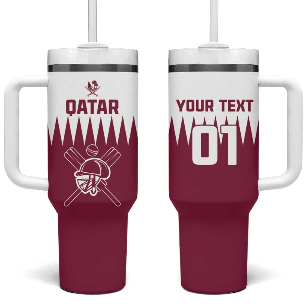 Custom Qatar Cricket Tumbler With Handle Come On Boys - Wonder Print Shop