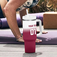 Custom Qatar Cricket Tumbler With Handle Come On Boys - Wonder Print Shop