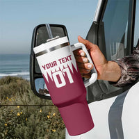 Custom Qatar Cricket Tumbler With Handle Come On Boys - Wonder Print Shop