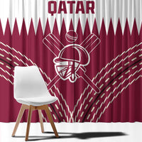 Qatar Cricket Window Curtain Come On Boys - Wonder Print Shop