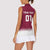 Custom Qatar Cricket Women Sleeveless Polo Shirt Come On Boys - Wonder Print Shop