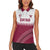 Custom Qatar Cricket Women Sleeveless Polo Shirt Come On Boys - Wonder Print Shop