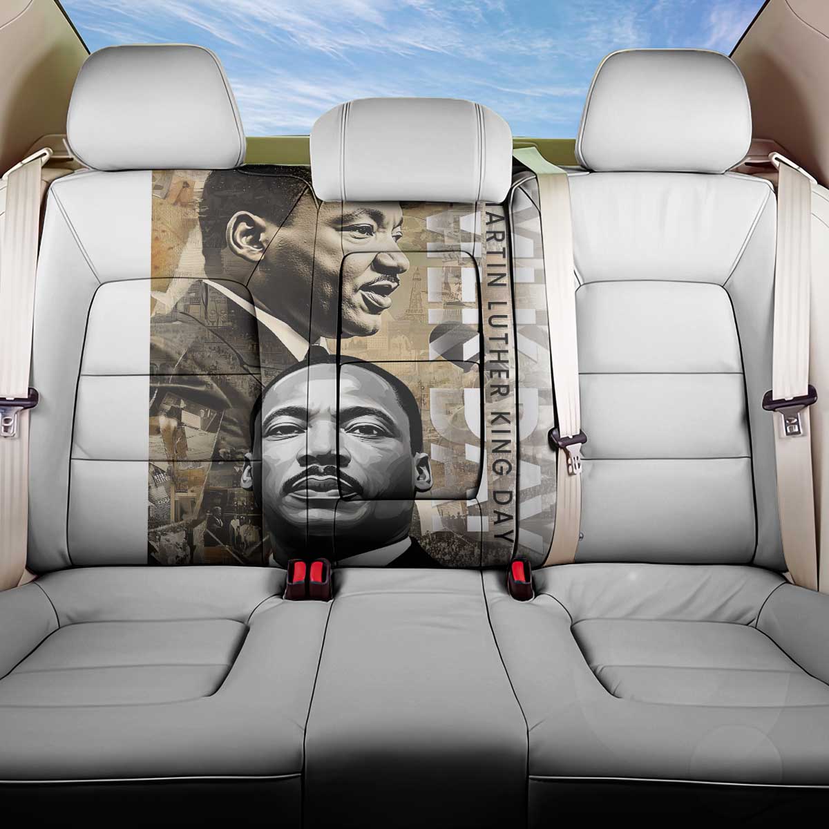 Martin Luther King Jr Day Back Car Seat Cover MLK His Dream Still Matters - Wonder Print Shop