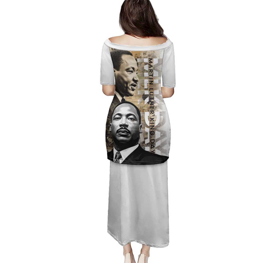 Martin Luther King Jr Day Family Matching Puletasi and Hawaiian Shirt MLK His Dream Still Matters - Wonder Print Shop
