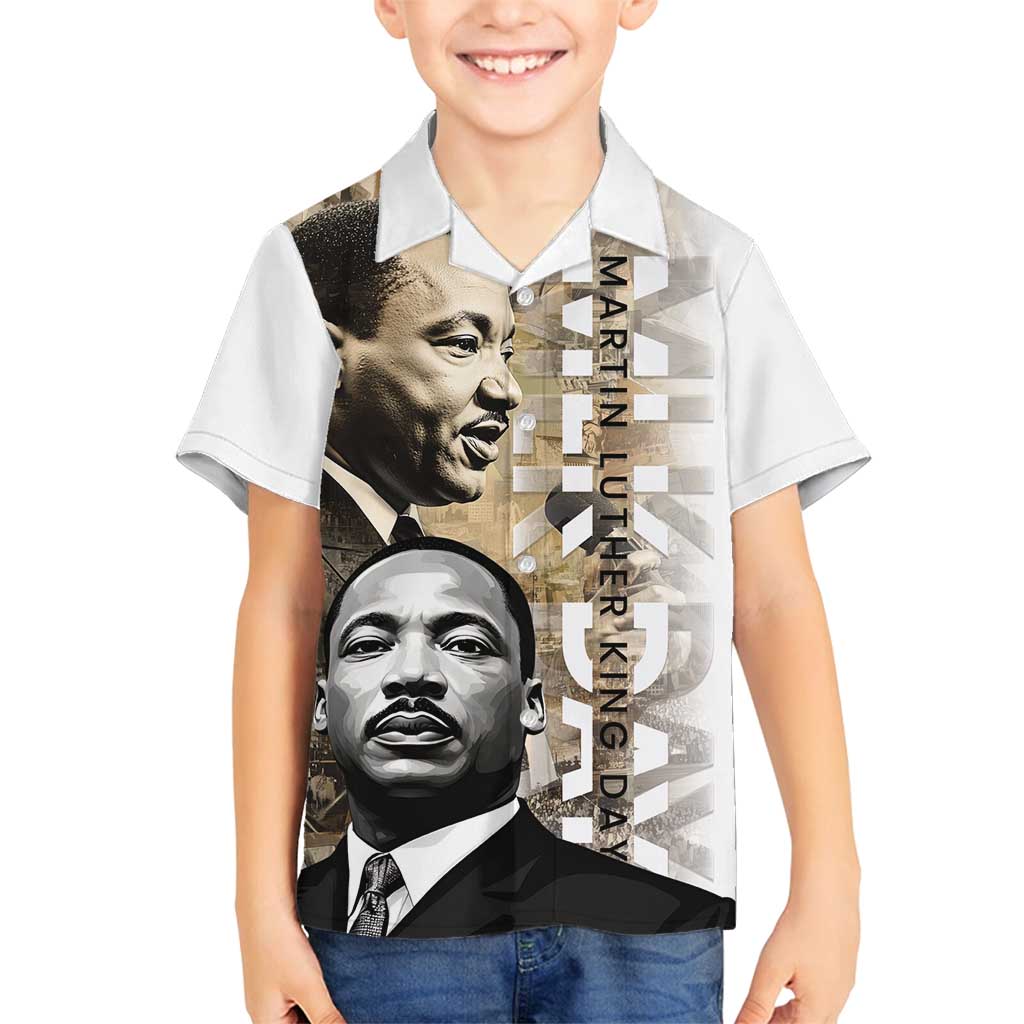 Martin Luther King Jr Day Family Matching Puletasi and Hawaiian Shirt MLK His Dream Still Matters - Wonder Print Shop