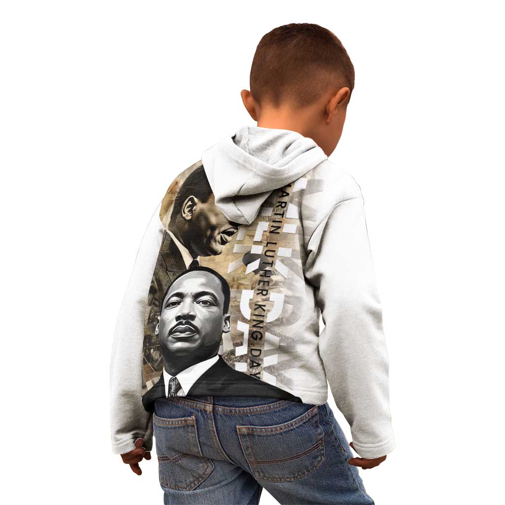 Martin Luther King Jr Day Kid Hoodie MLK His Dream Still Matters - Wonder Print Shop