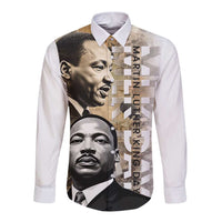 Martin Luther King Jr Day Long Sleeve Button Shirt MLK His Dream Still Matters - Wonder Print Shop
