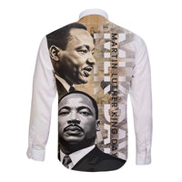 Martin Luther King Jr Day Long Sleeve Button Shirt MLK His Dream Still Matters - Wonder Print Shop