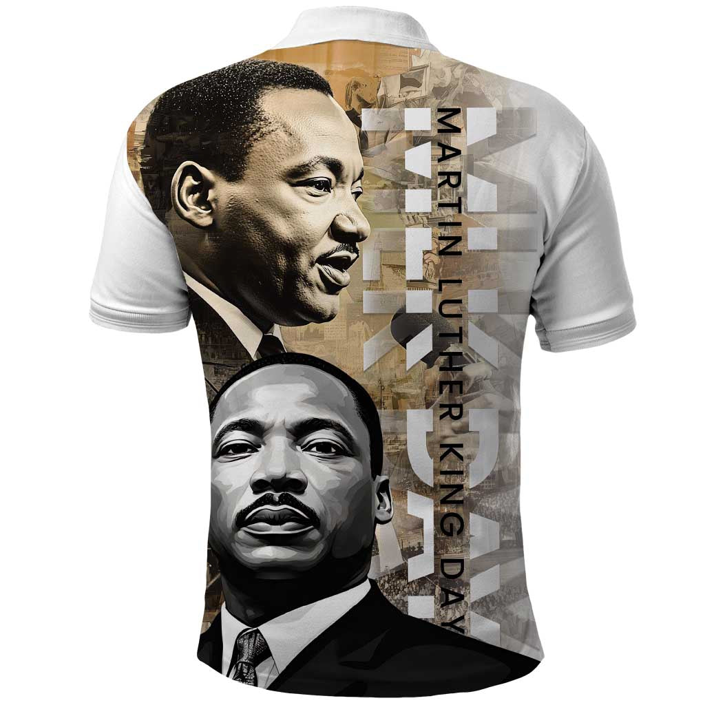 Martin Luther King Jr Day Polo Shirt MLK His Dream Still Matters - Wonder Print Shop