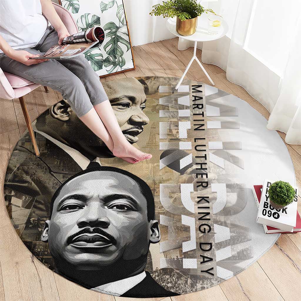 Martin Luther King Jr Day Round Carpet MLK His Dream Still Matters LT01