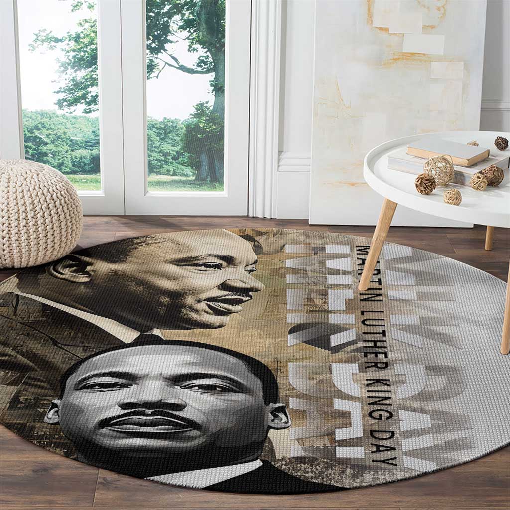Martin Luther King Jr Day Round Carpet MLK His Dream Still Matters LT01