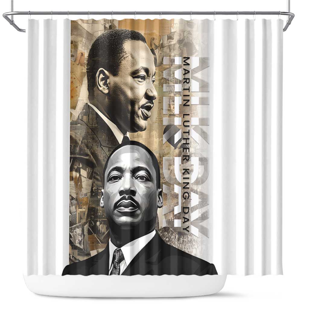 Martin Luther King Jr Day Shower Curtain MLK His Dream Still Matters LT01