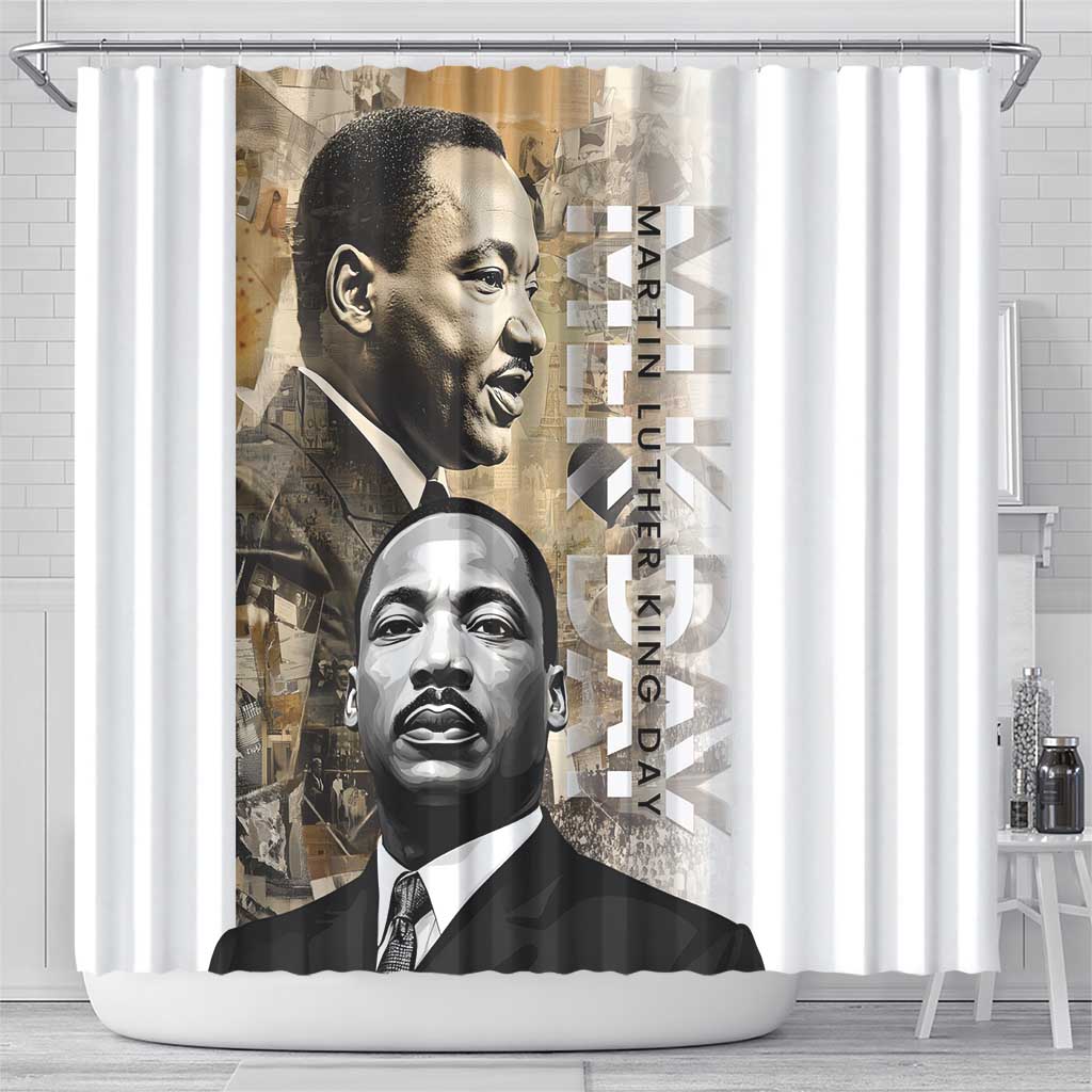 Martin Luther King Jr Day Shower Curtain MLK His Dream Still Matters LT01