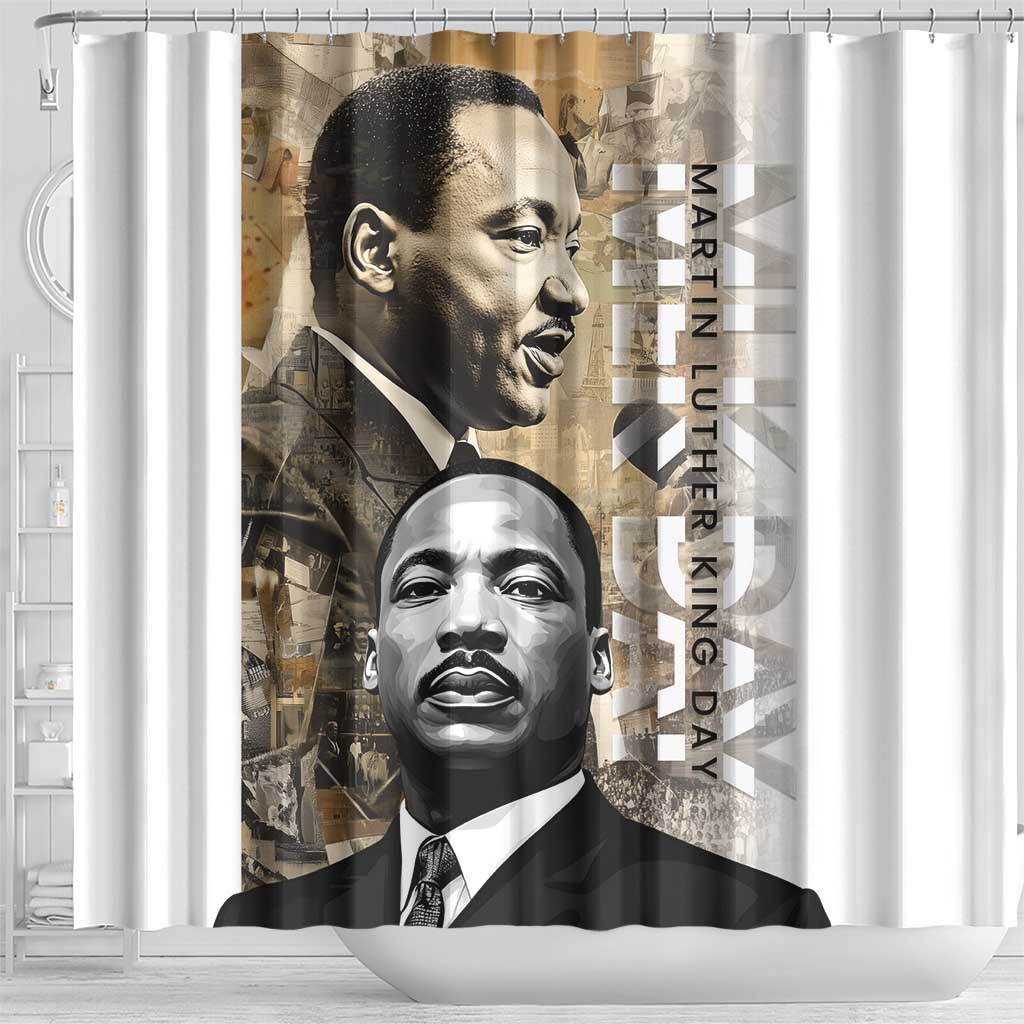 Martin Luther King Jr Day Shower Curtain MLK His Dream Still Matters LT01