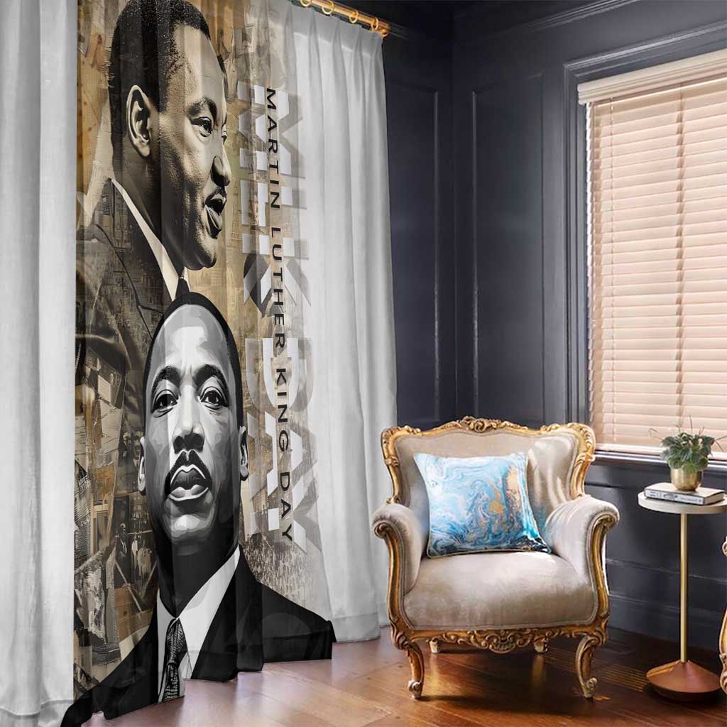 Martin Luther King Jr Day Window Curtain MLK His Dream Still Matters - Wonder Print Shop