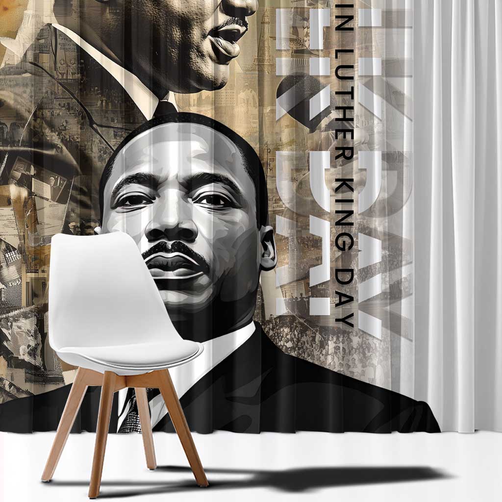 Martin Luther King Jr Day Window Curtain MLK His Dream Still Matters - Wonder Print Shop