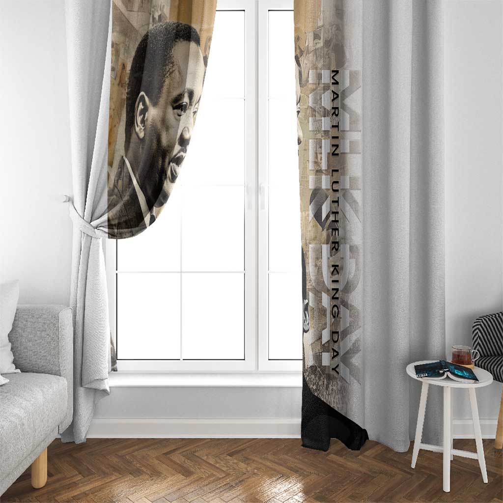 Martin Luther King Jr Day Window Curtain MLK His Dream Still Matters - Wonder Print Shop