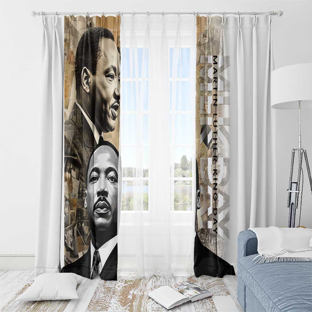 Martin Luther King Jr Day Window Curtain MLK His Dream Still Matters - Wonder Print Shop