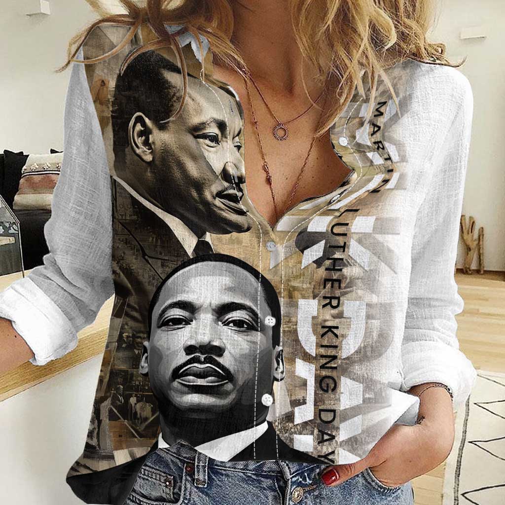 Martin Luther King Jr Day Women Casual Shirt MLK His Dream Still Matters - Wonder Print Shop