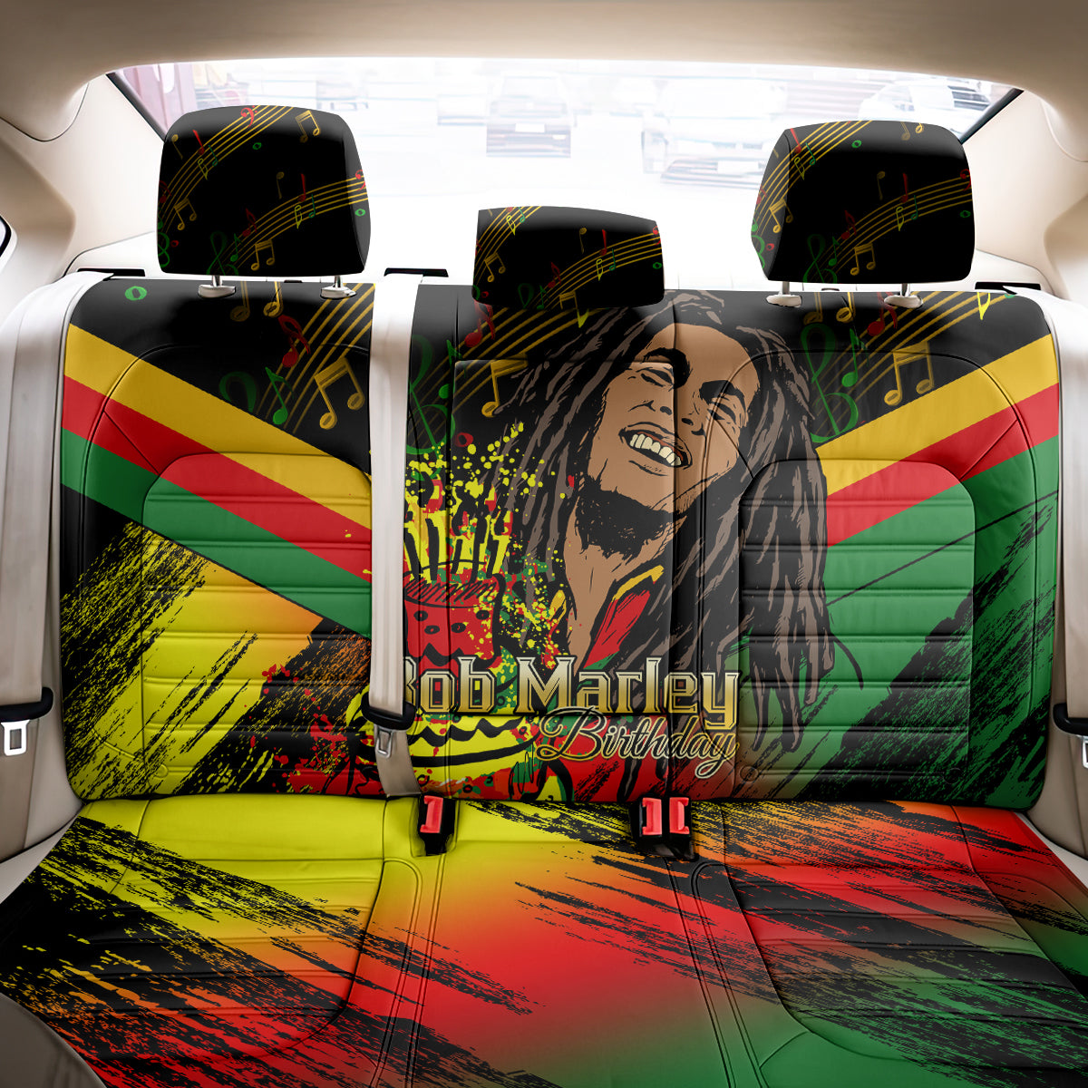 Legend Bob Birthday Back Car Seat Cover The Father of Reggae - Wonder Print Shop