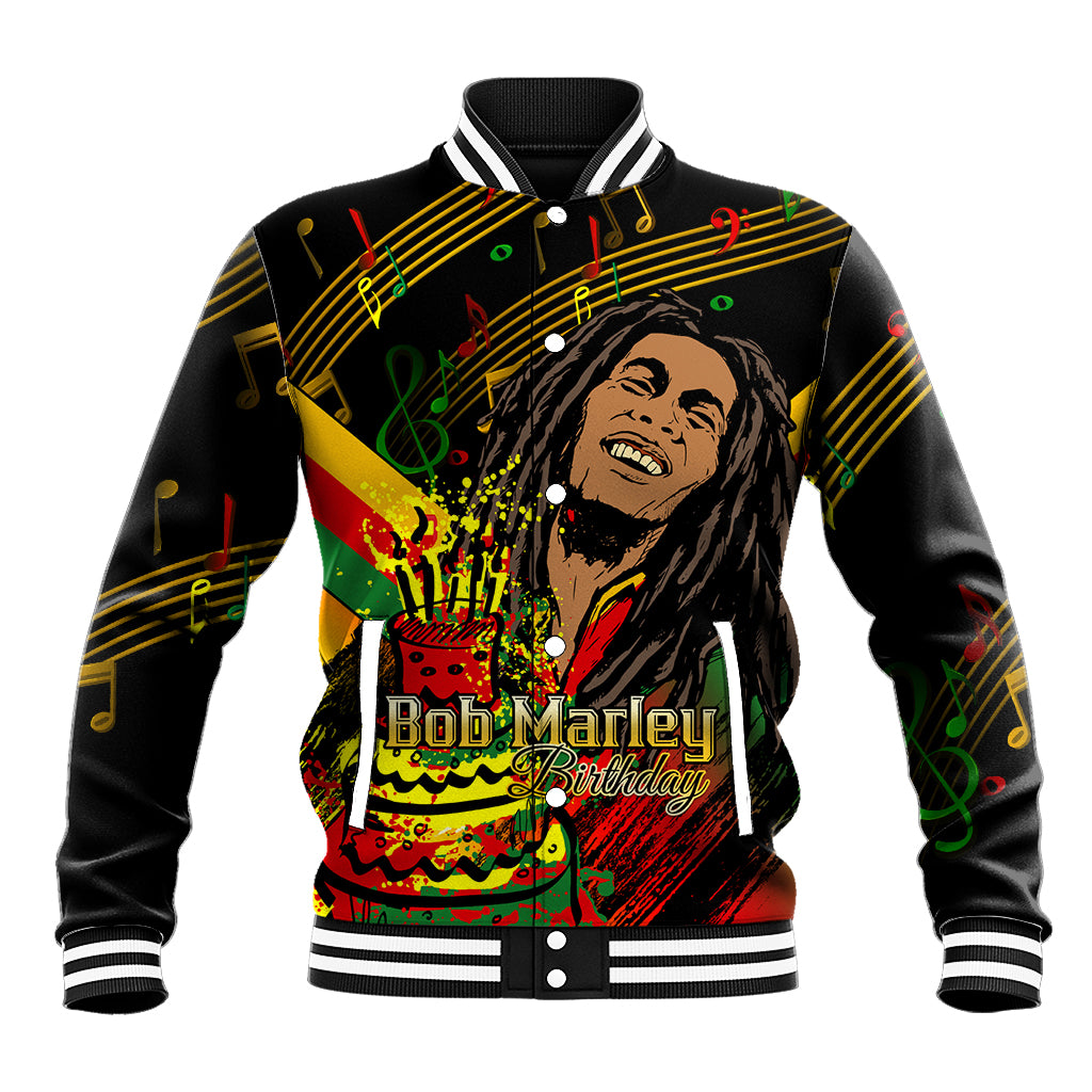 Legend Bob Birthday Baseball Jacket The Father of Reggae - Wonder Print Shop