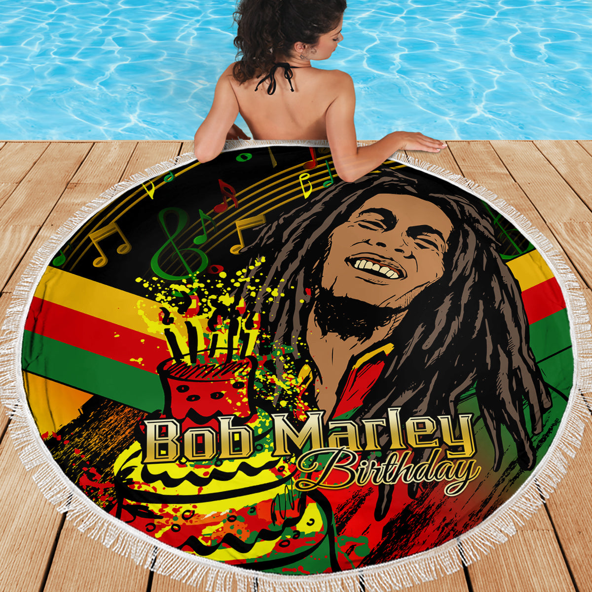Legend Bob Birthday Beach Blanket The Father of Reggae - Wonder Print Shop