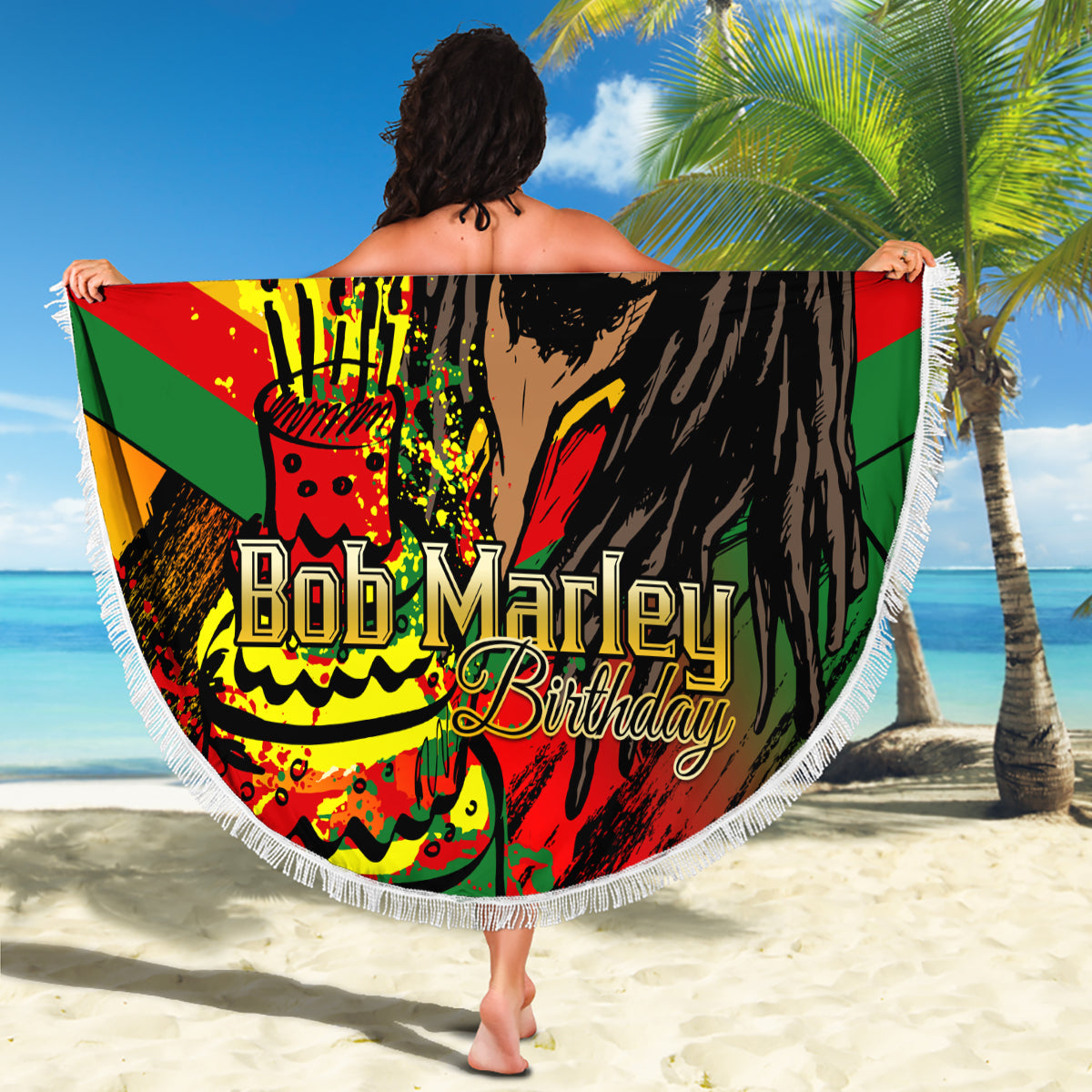 Legend Bob Birthday Beach Blanket The Father of Reggae - Wonder Print Shop