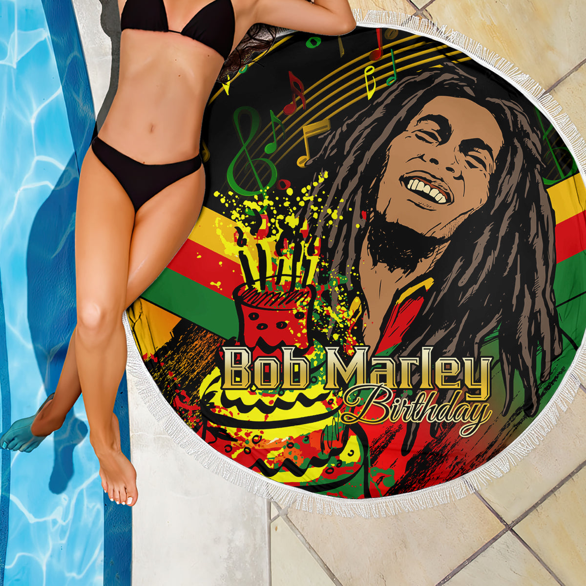 Legend Bob Birthday Beach Blanket The Father of Reggae - Wonder Print Shop