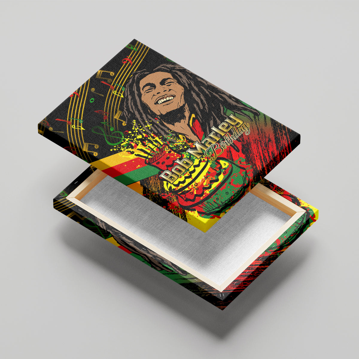 Legend Bob Birthday Canvas Wall Art The Father of Reggae - Wonder Print Shop