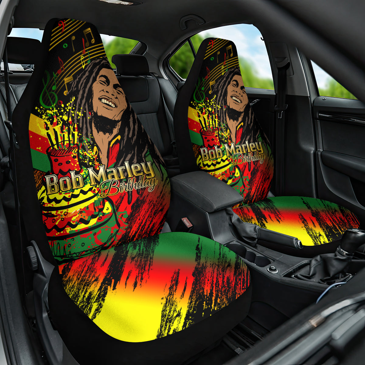 Legend Bob Birthday Car Seat Cover The Father of Reggae - Wonder Print Shop