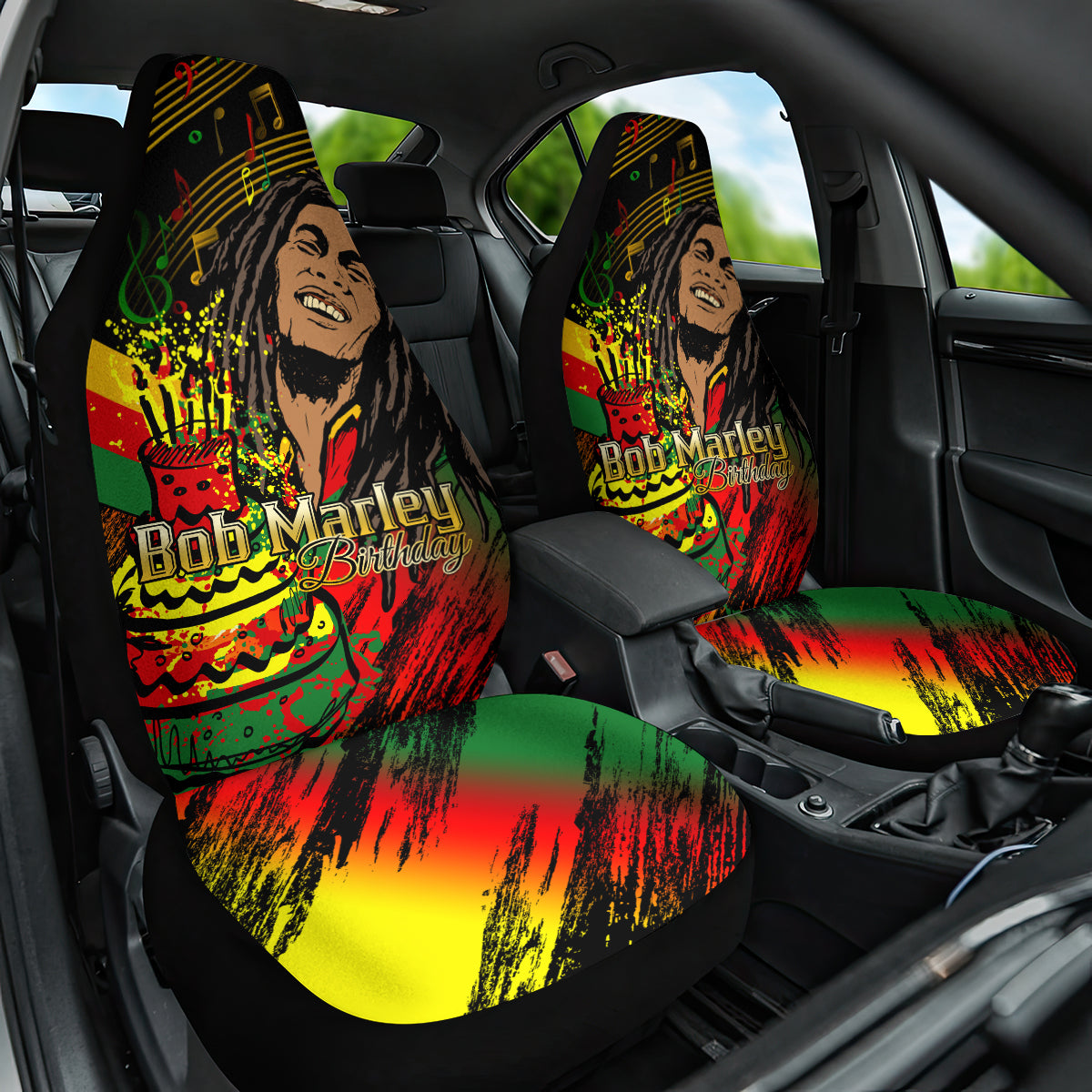 Bob Marley Birthday Car Seat Cover The Father of Reggae