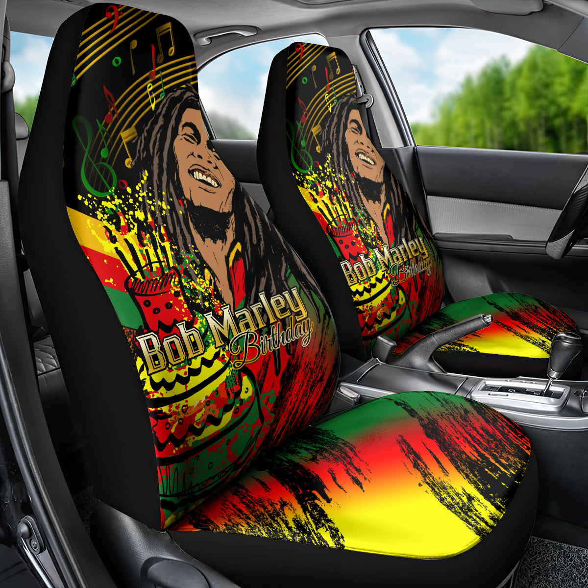 Legend Bob Birthday Car Seat Cover The Father of Reggae - Wonder Print Shop