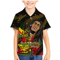 Legend Bob Birthday Family Matching Mermaid Dress and Hawaiian Shirt The Father of Reggae - Wonder Print Shop