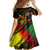 Legend Bob Birthday Family Matching Off Shoulder Short Dress and Hawaiian Shirt The Father of Reggae - Wonder Print Shop