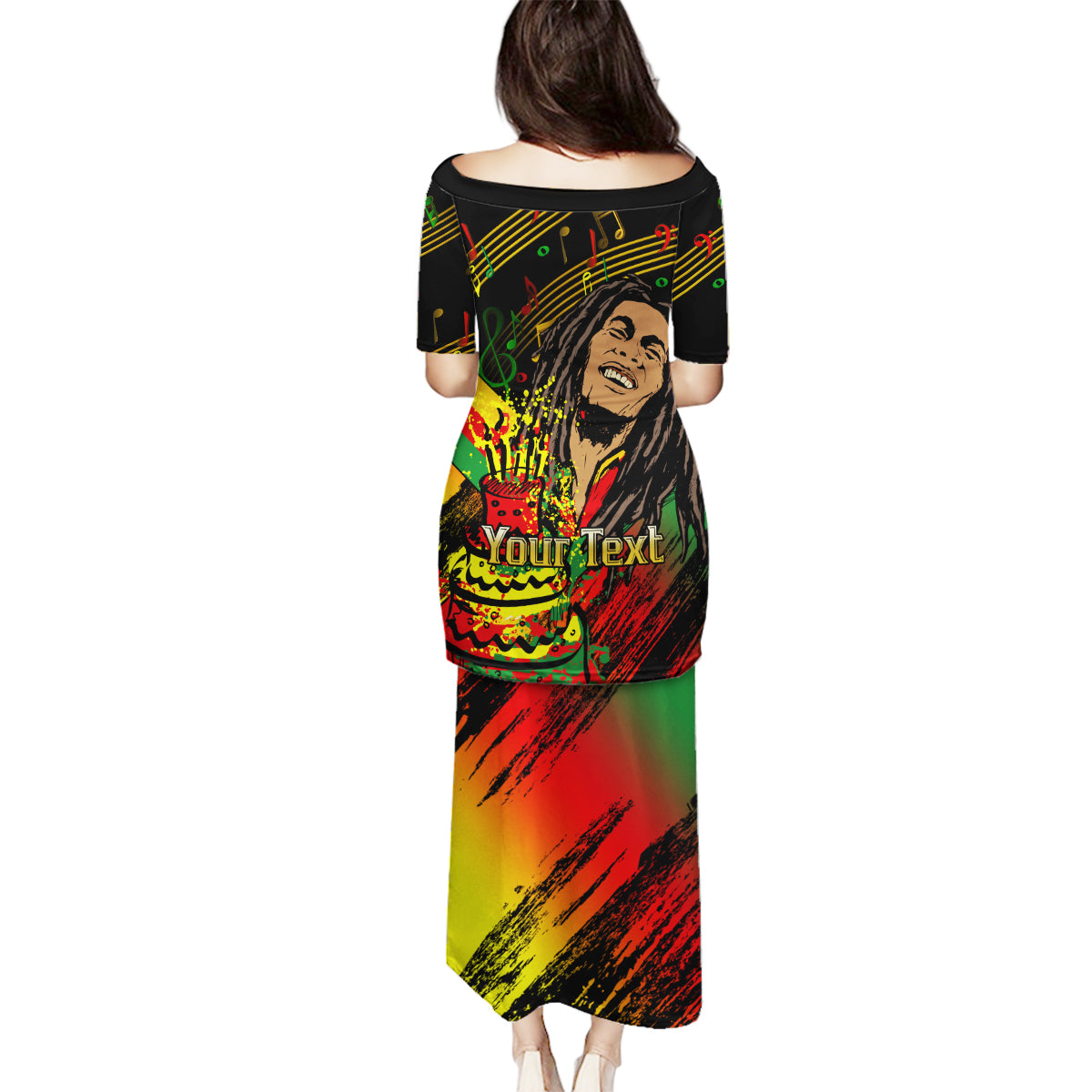 Legend Bob Birthday Family Matching Puletasi and Hawaiian Shirt The Father of Reggae - Wonder Print Shop