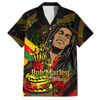 Legend Bob Birthday Family Matching Short Sleeve Bodycon Dress and Hawaiian Shirt The Father of Reggae - Wonder Print Shop