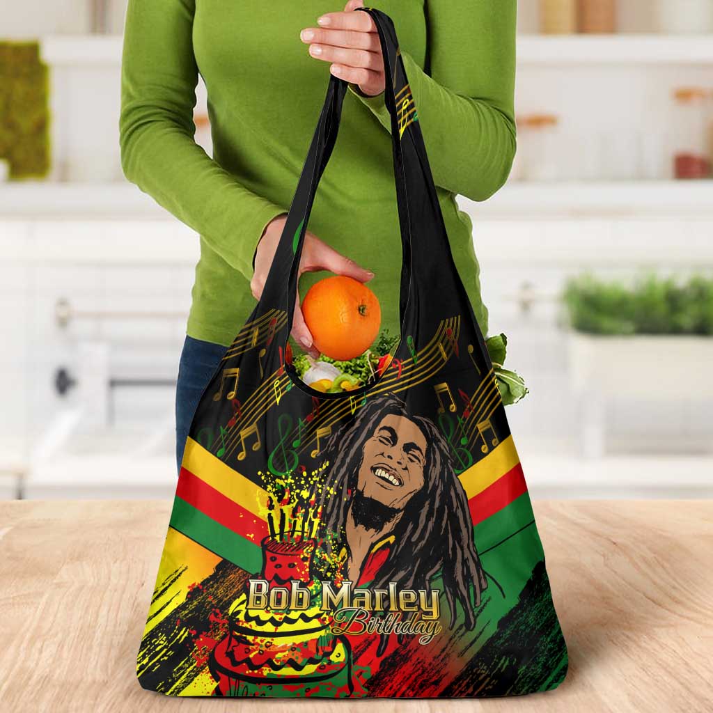 Legend Reggae Birthday Grocery Bag The Father of Reggae
