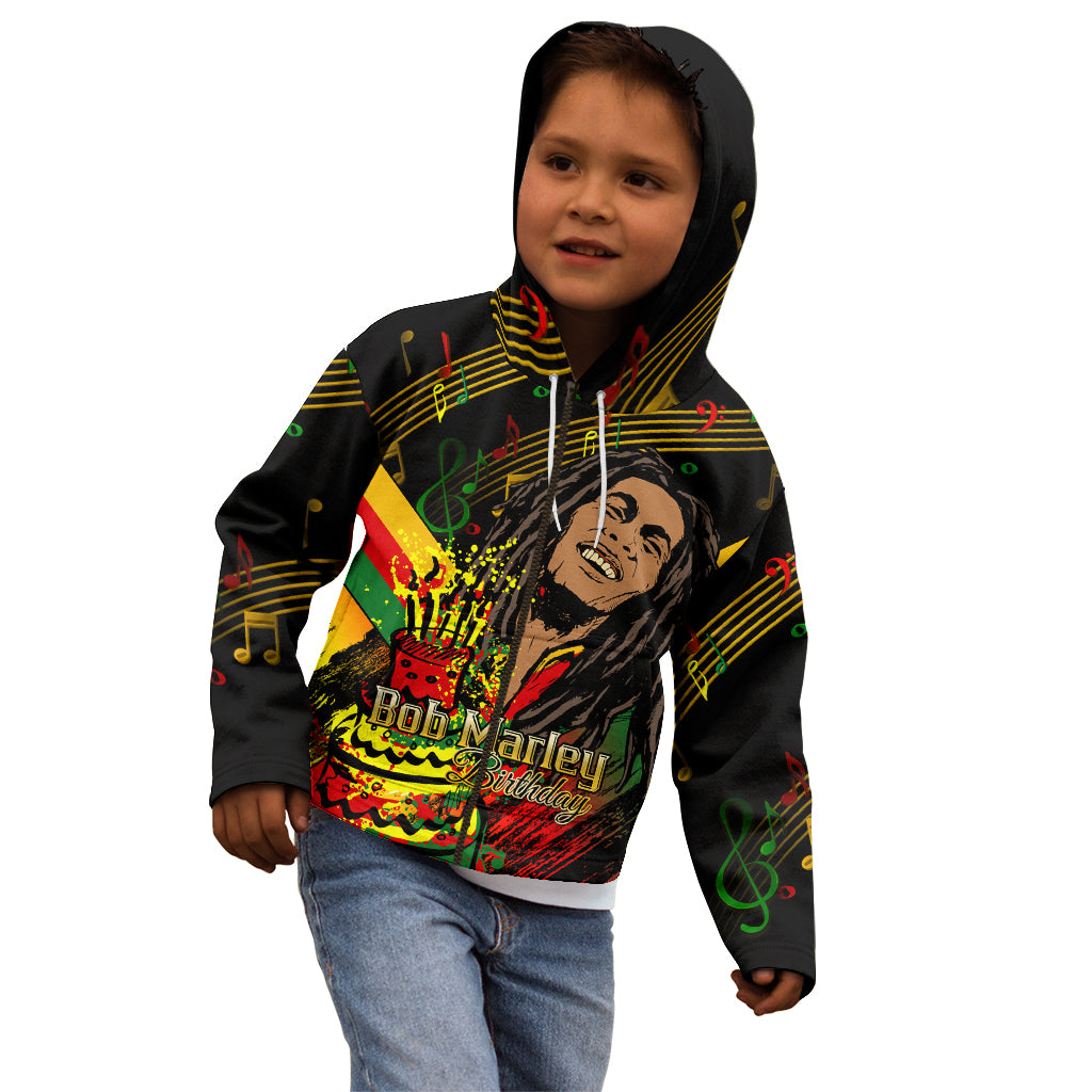 Legend Bob Birthday Kid Hoodie The Father of Reggae - Wonder Print Shop