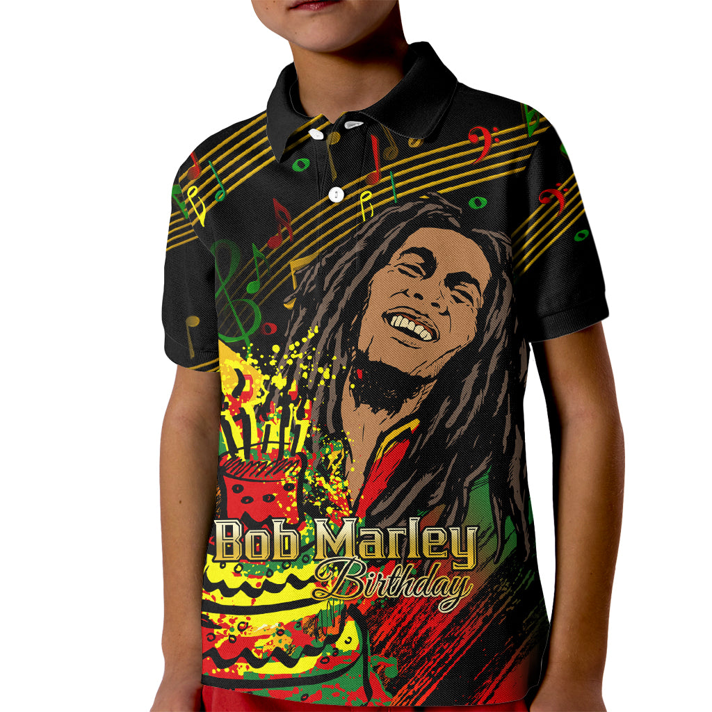 Legend Bob Birthday Kid Polo Shirt The Father of Reggae - Wonder Print Shop
