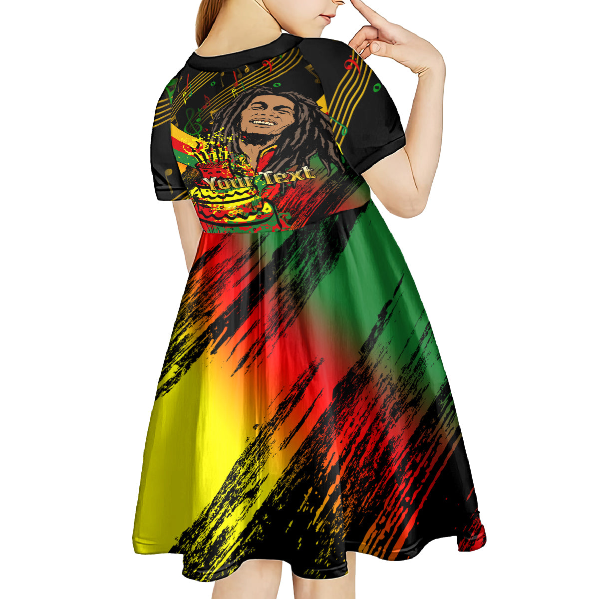 Legend Bob Birthday Kid Short Sleeve Dress The Father of Reggae - Wonder Print Shop