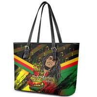 Legend Bob Birthday Leather Tote Bag The Father of Reggae - Wonder Print Shop