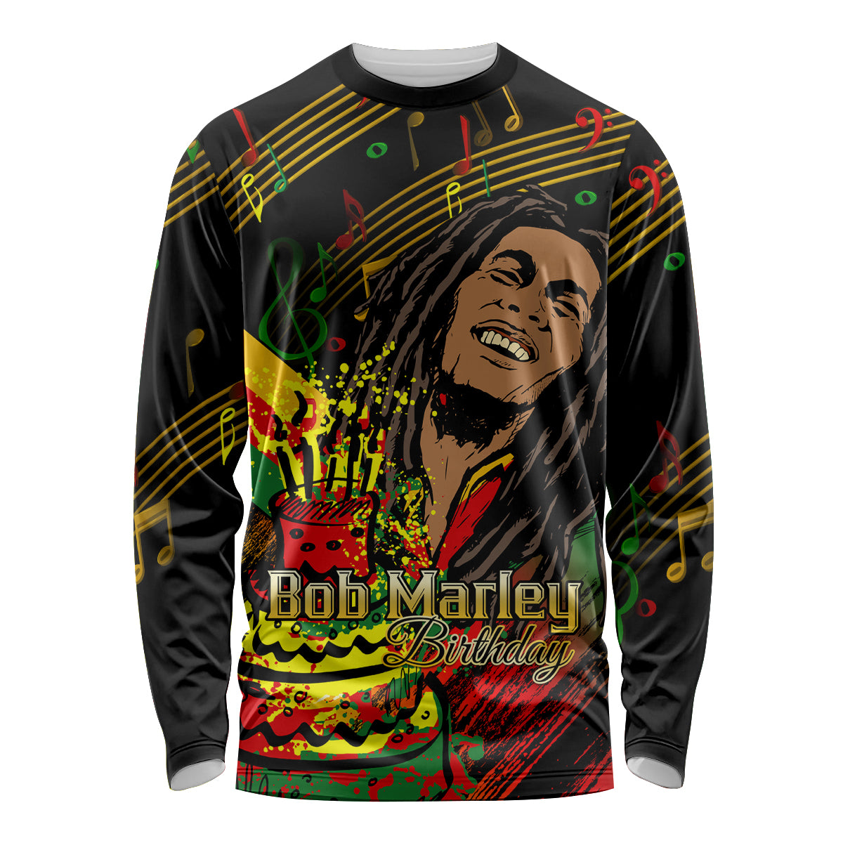 Legend Bob Birthday Long Sleeve Shirt The Father of Reggae - Wonder Print Shop