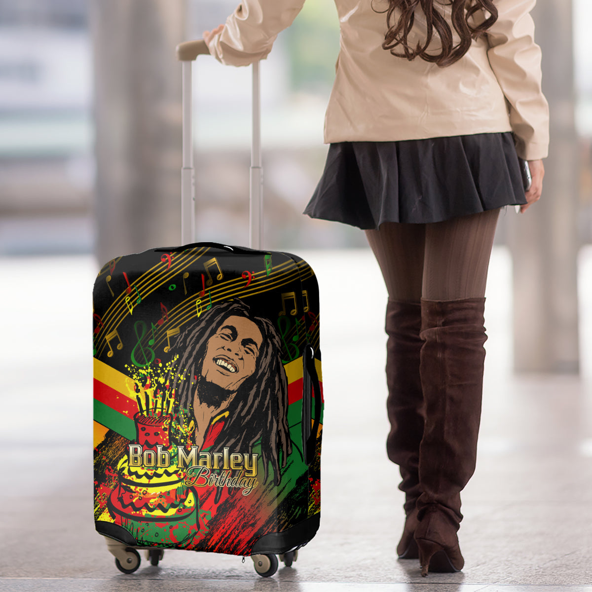 Legend Bob Birthday Luggage Cover The Father of Reggae - Wonder Print Shop