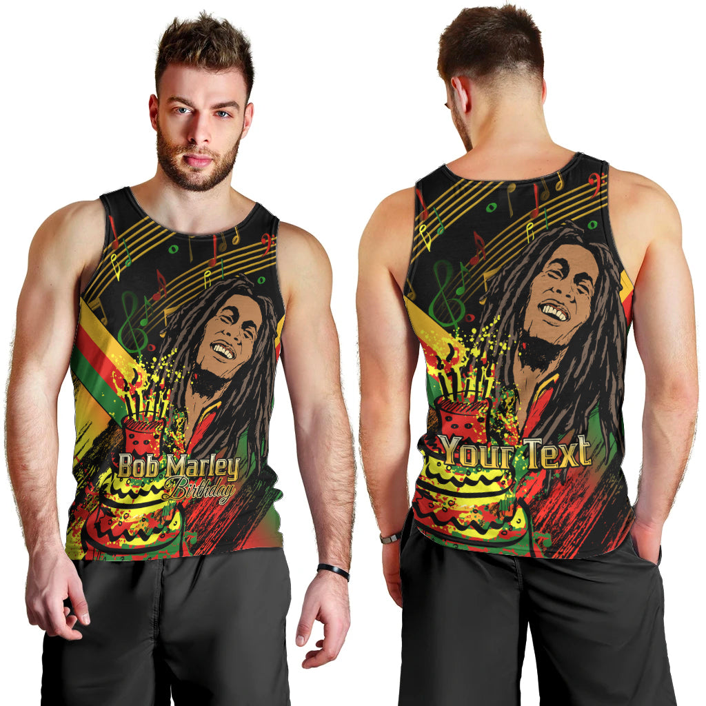 Legend Bob Birthday Men Tank Top The Father of Reggae - Wonder Print Shop