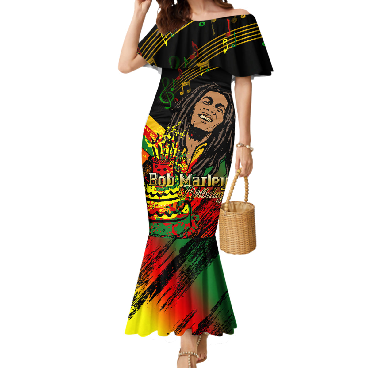 Legend Bob Birthday Mermaid Dress The Father of Reggae - Wonder Print Shop