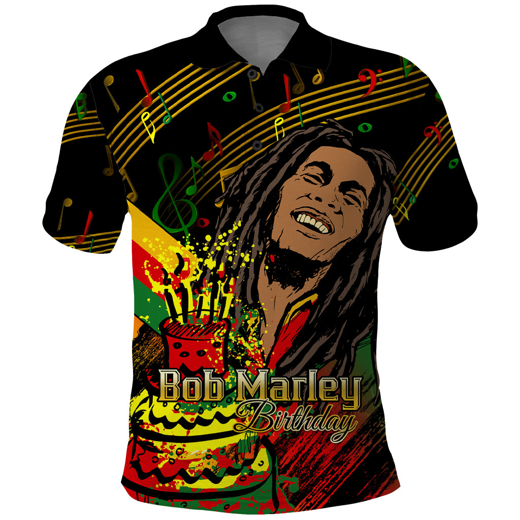 Legend Bob Birthday Polo Shirt The Father of Reggae - Wonder Print Shop