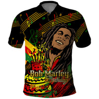 Legend Bob Birthday Polo Shirt The Father of Reggae - Wonder Print Shop
